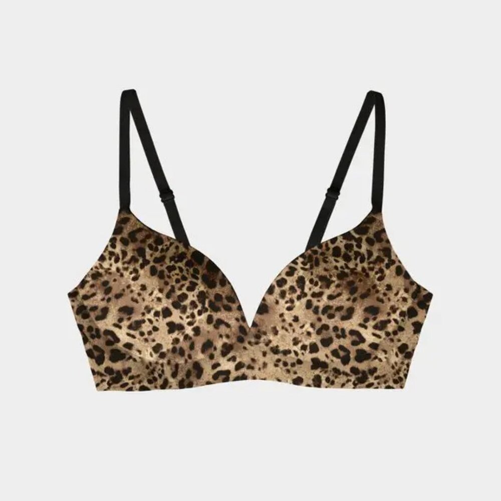 NWT EBY 3D Precision Leopard Print Bra Size MDD (36DD) - Picture 3 of 13